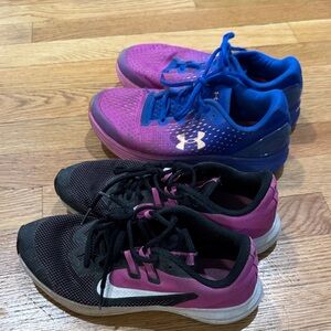 Under Armour Kids Sneakers - Blue and Pink
